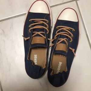 Converse Chuck Taylor Navy Shoreline slip ons so 8